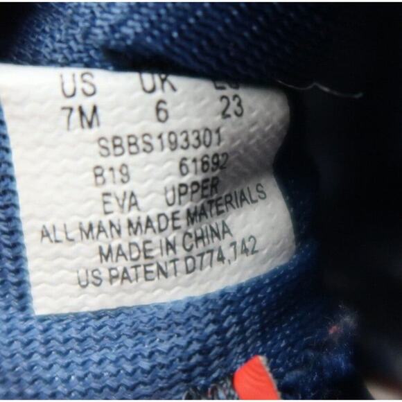 Stride Rite Shoes Baby 7 Sneaker Sandal Phibian Rubber Blue Red Water Play Kids - Picture 15 of 15